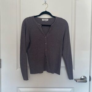 Casual Corner Women's Charcoal Cardigan Sweater